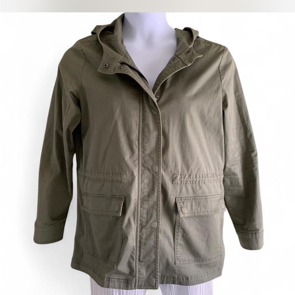 Streetwear Market & Spruce Olive Utility Hooded Jacket size M military style